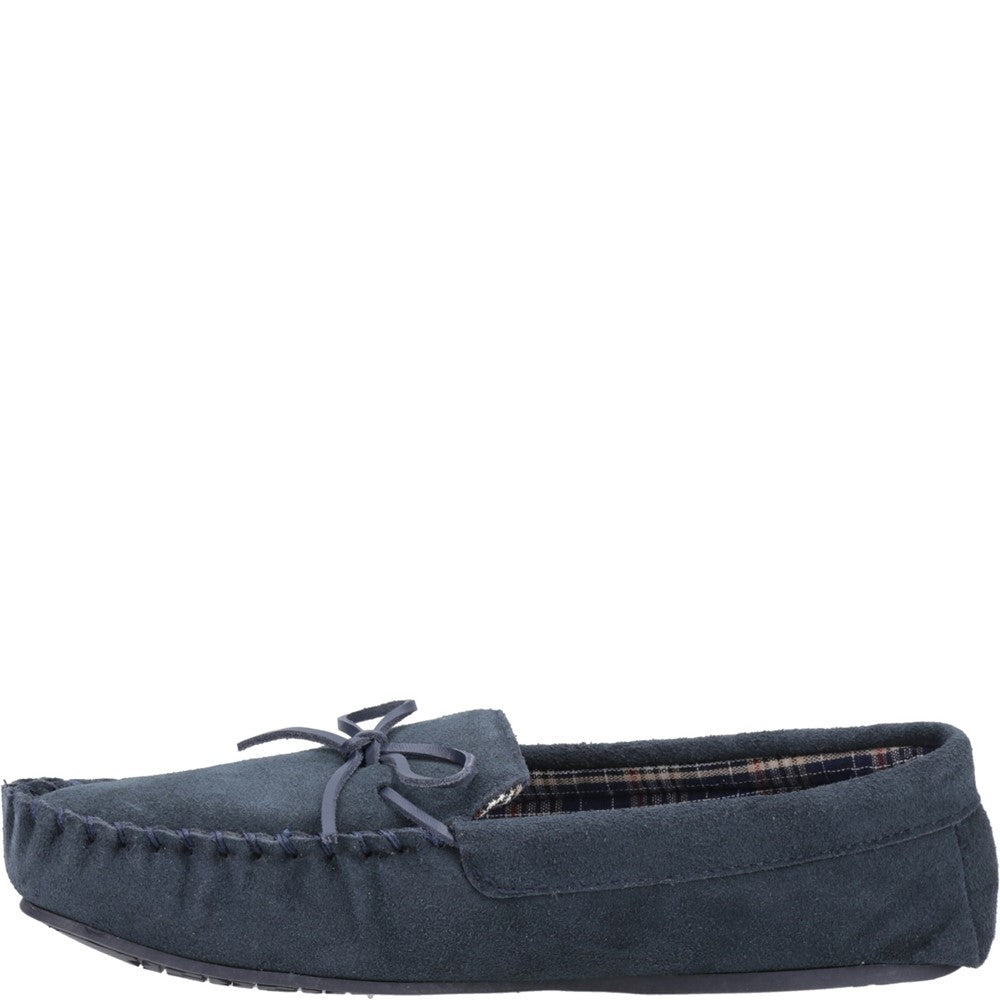 Classic Mens Slippers Navy Hush Puppies Clyde Slippers