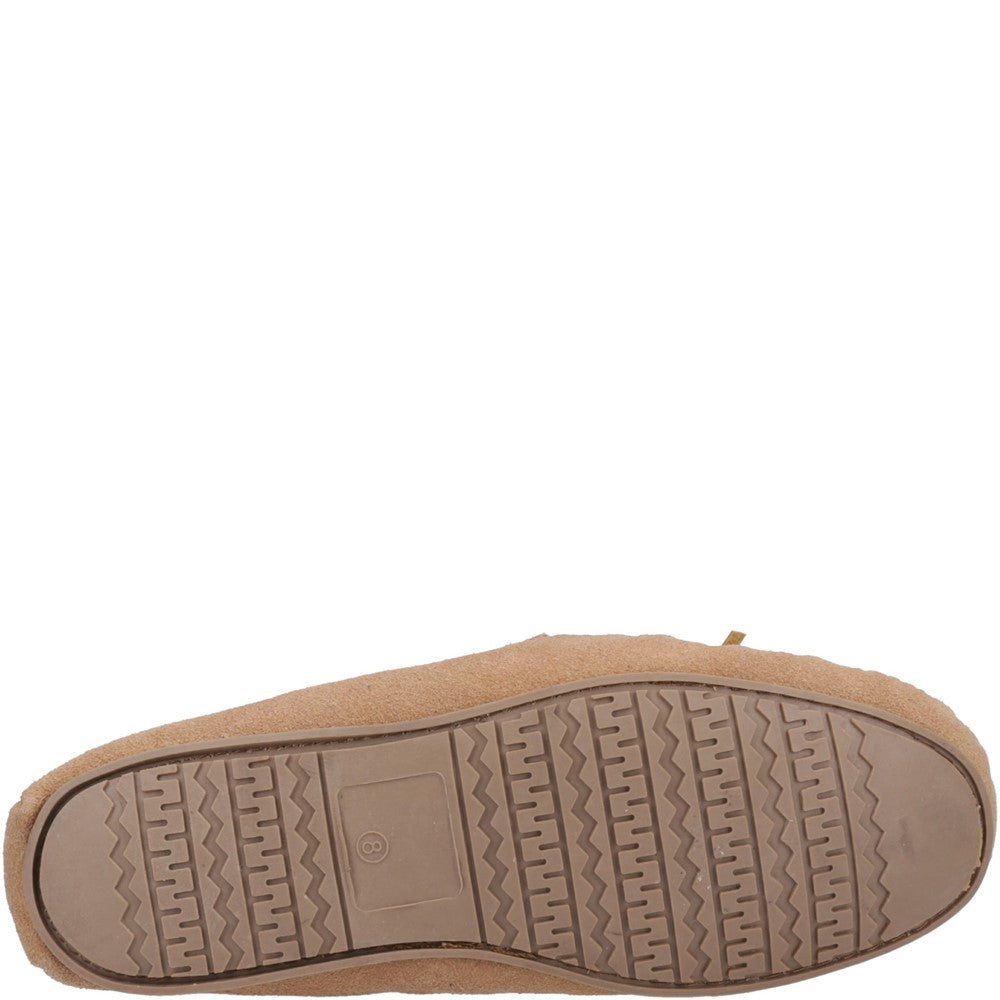 Classic Mens Slippers Tan Hush Puppies Clyde Slippers