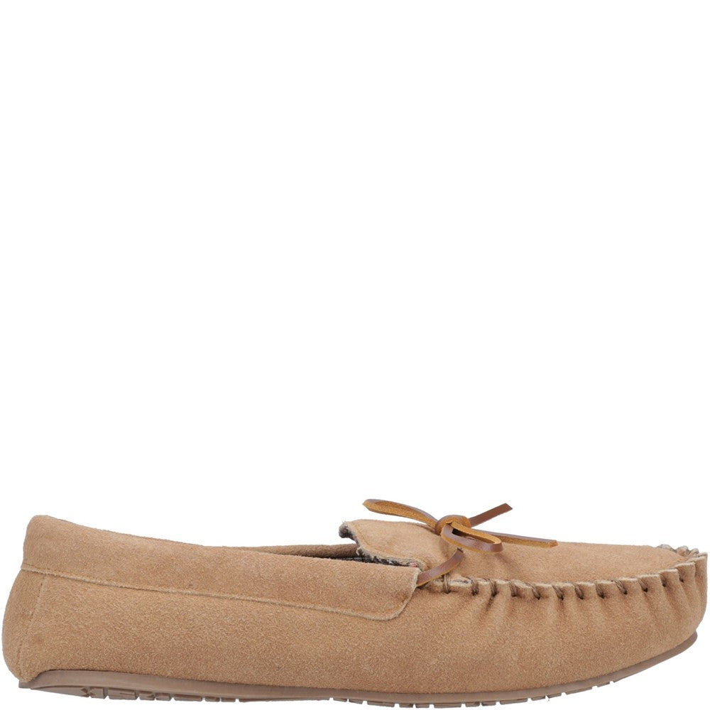 Classic Mens Slippers Tan Hush Puppies Clyde Slippers
