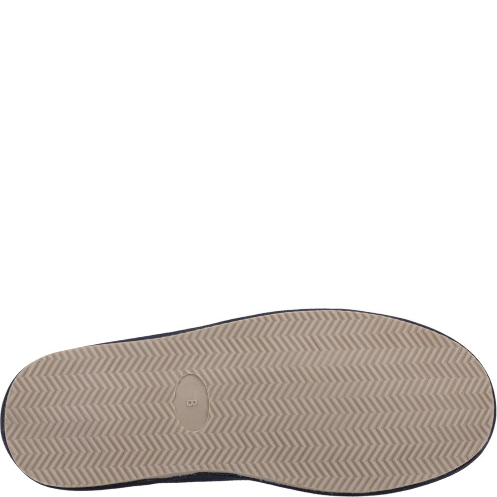 Classic Mens Slippers Navy Hush Puppies Charles Slippers
