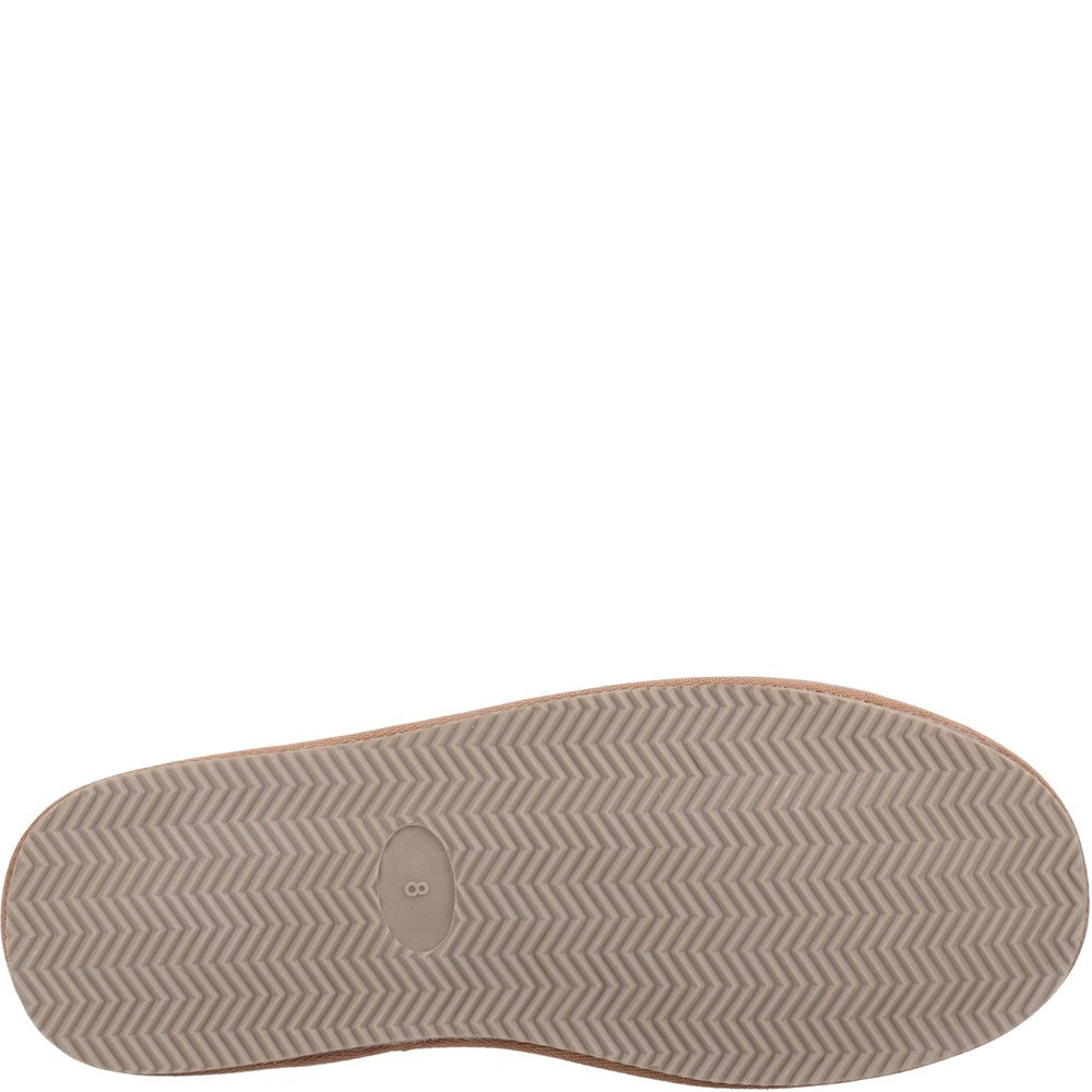 Classic Mens Slippers Tan Hush Puppies Charles Slippers