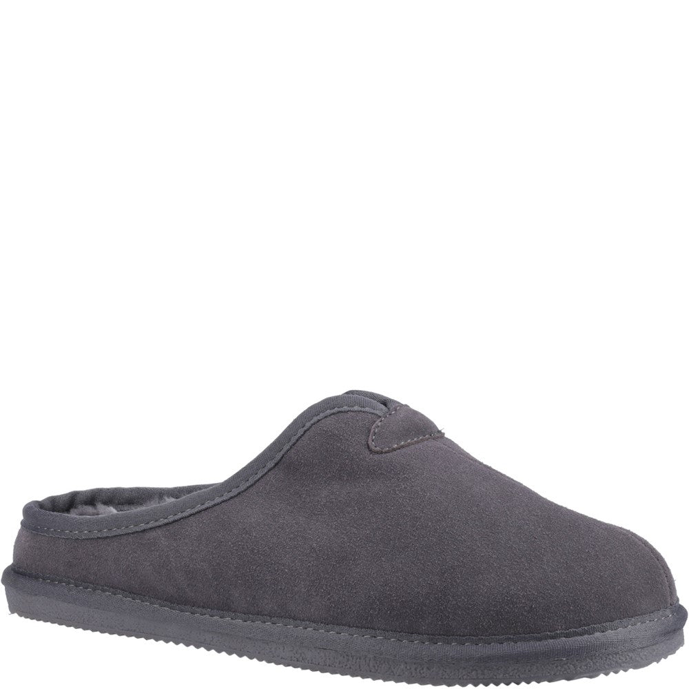 Classic Mens Slippers Grey Hush Puppies Conrad Slippers