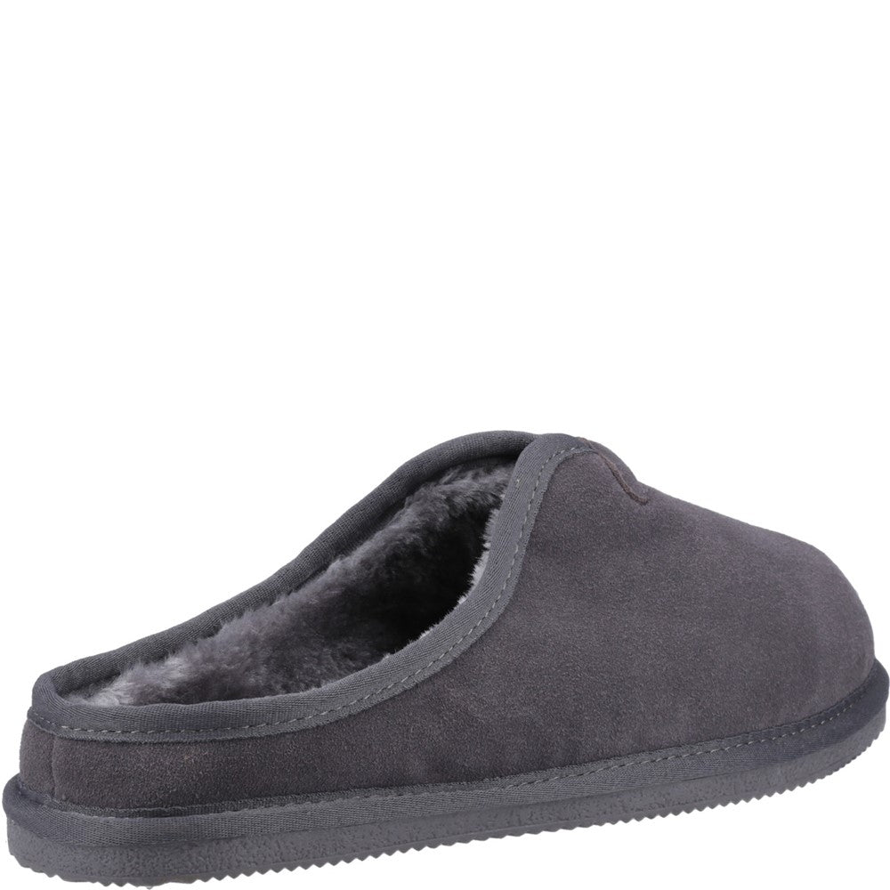 Classic Mens Slippers Grey Hush Puppies Conrad Slippers