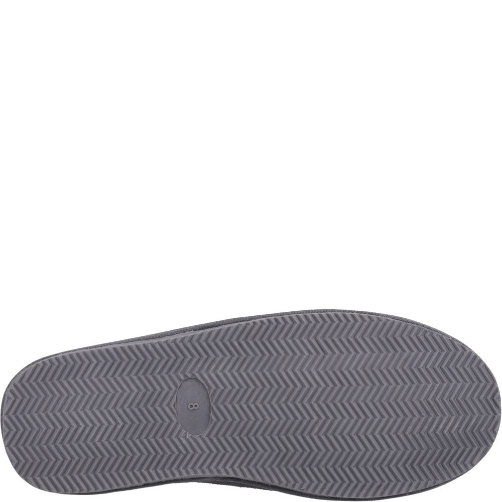 Classic Mens Slippers Grey Hush Puppies Conrad Slippers