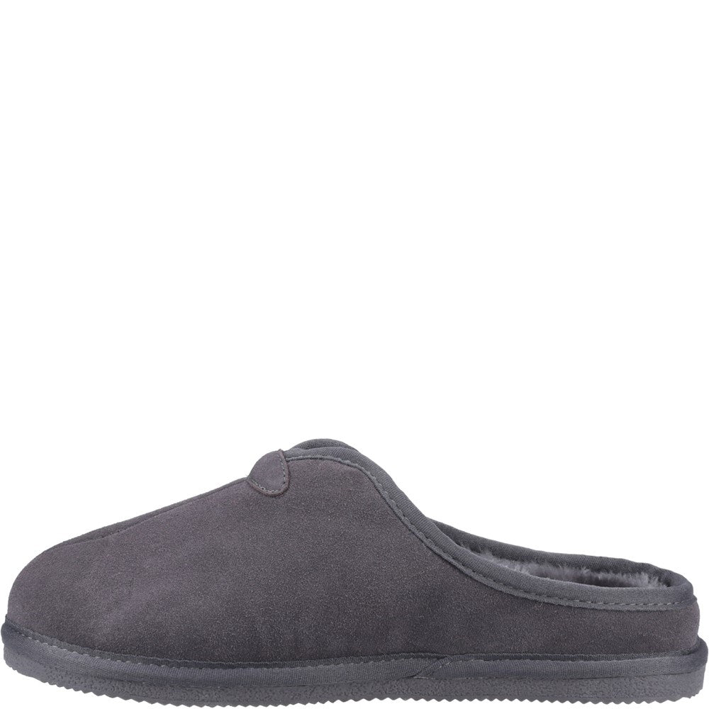Classic Mens Slippers Grey Hush Puppies Conrad Slippers