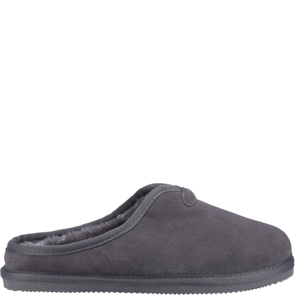 Classic Mens Slippers Grey Hush Puppies Conrad Slippers