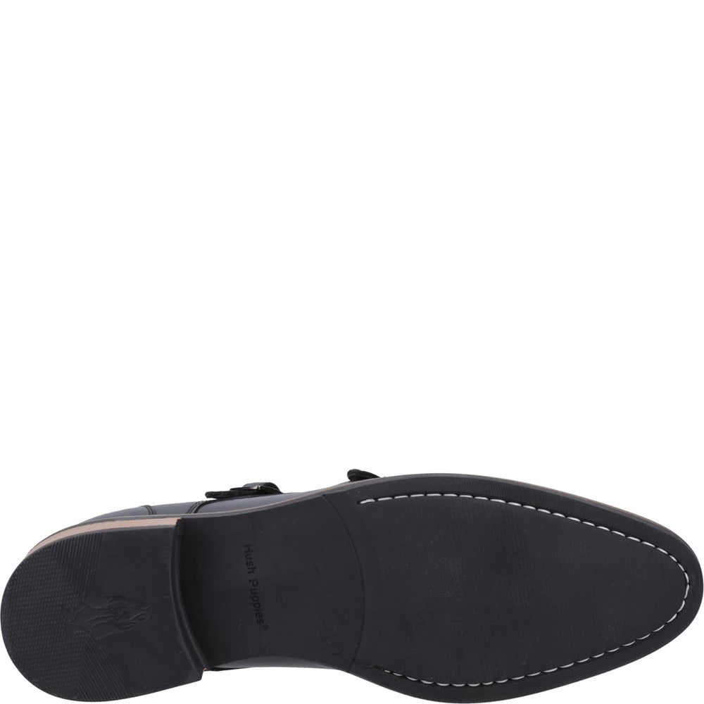 Mens Formal Slip On Shoes Black Hush Puppies David Shoes