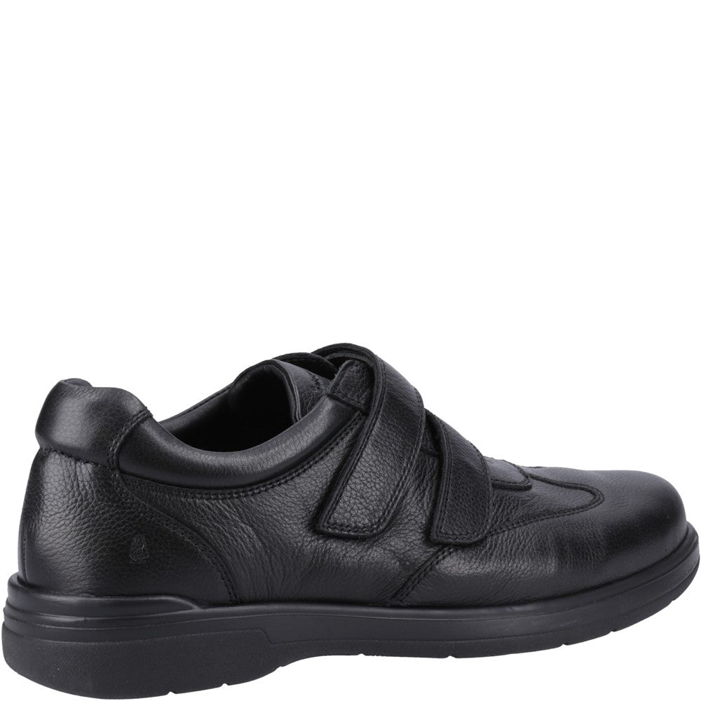 Mens Classic Touch Fastening Shoes Black Hush Puppies Magnus Shoes
