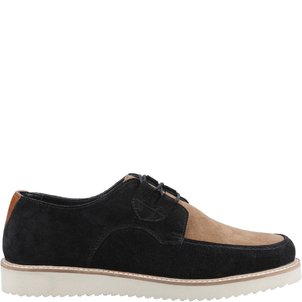 Lace Mens Summer Black/Taupe Hush Puppies Orion Shoes