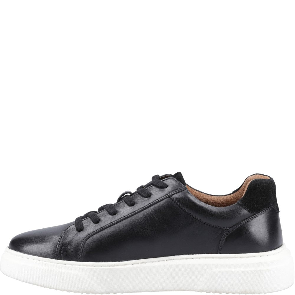 Mens Sports Black Hush Puppies Whelan Trainers