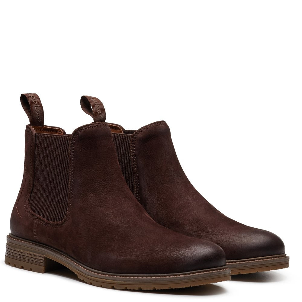 Mens Boots Dark Brown Hush Puppies Russell Boots