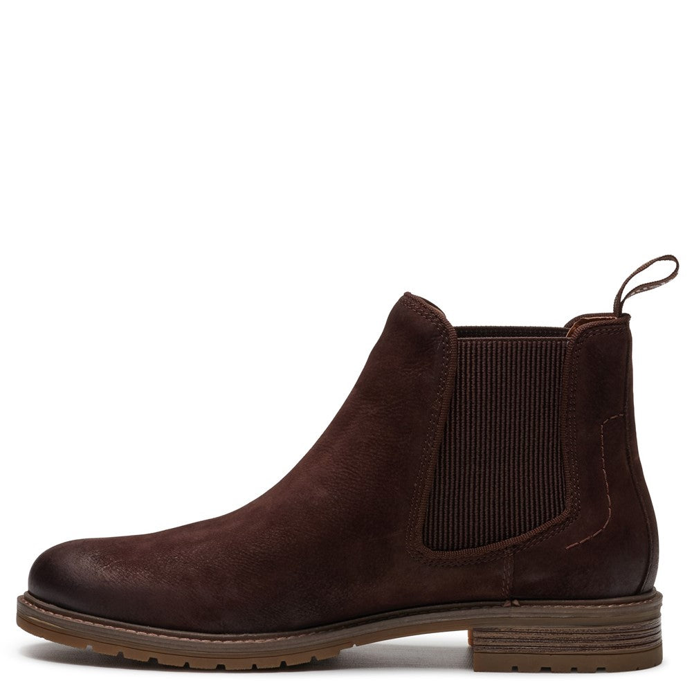 Mens Boots Dark Brown Hush Puppies Russell Boots