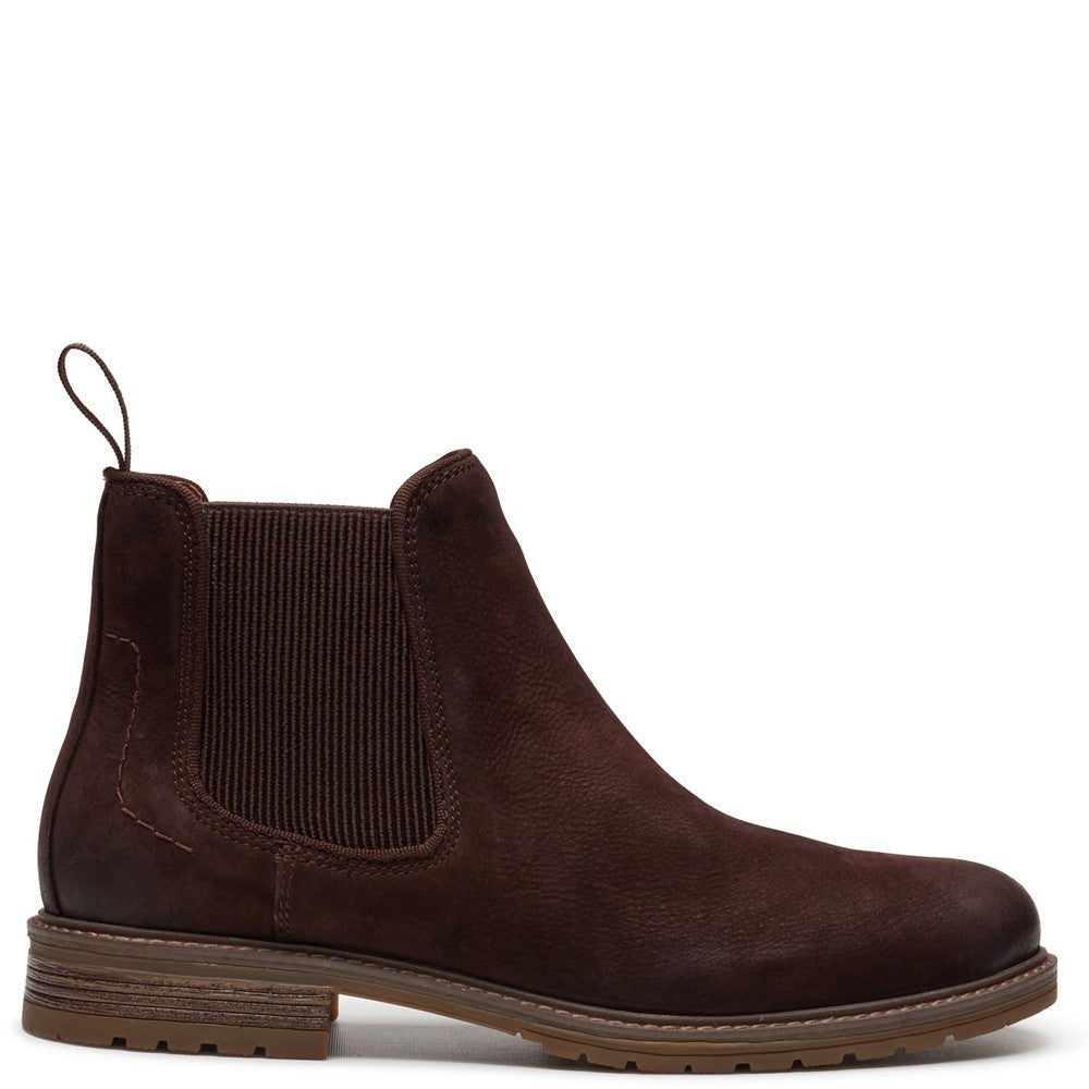 Mens Boots Dark Brown Hush Puppies Russell Boots
