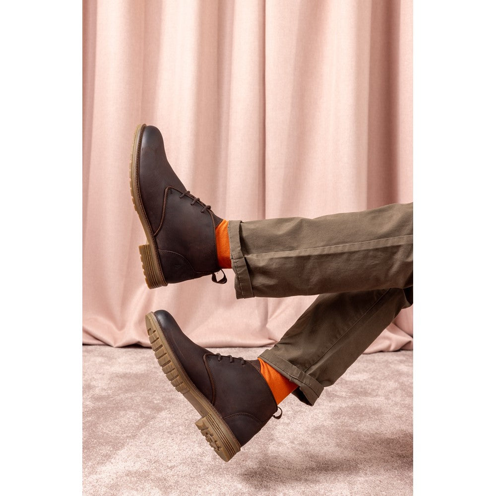 Mens Boots Brown Hush Puppies Ricky Boots