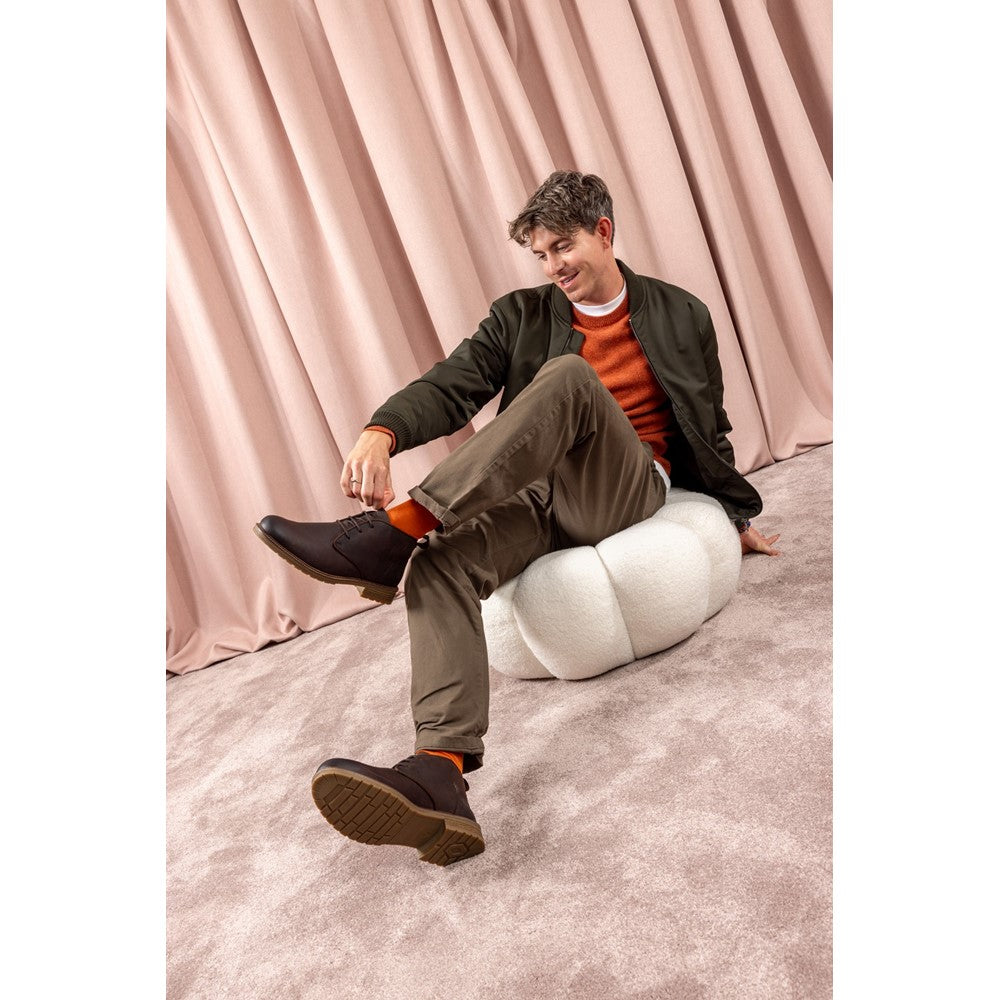 Mens Boots Brown Hush Puppies Ricky Boots