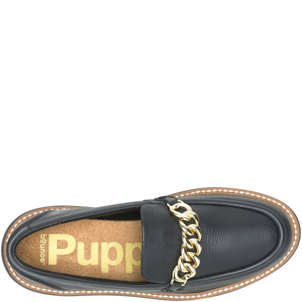 Slip On Ladies Shoes Black Hush Puppies Jodie Loafer