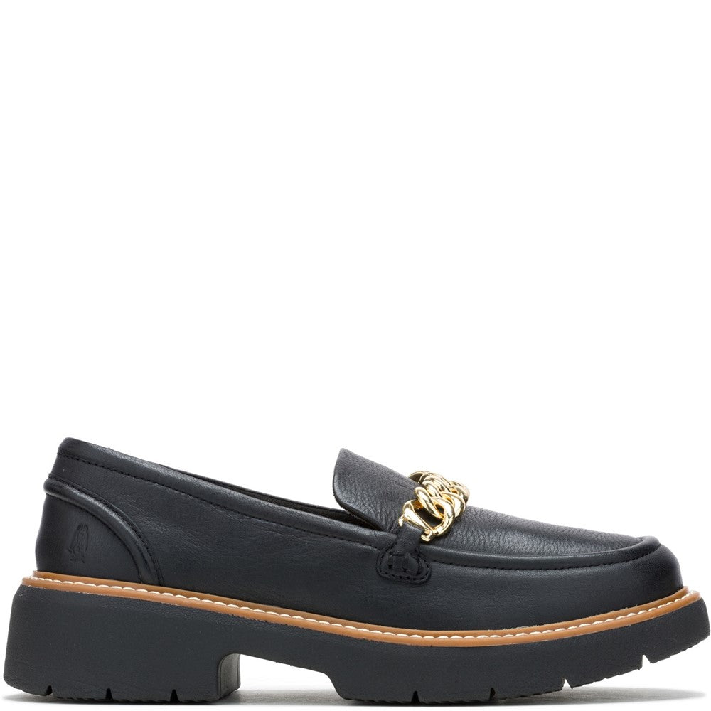 Slip On Ladies Shoes Black Hush Puppies Jodie Loafer