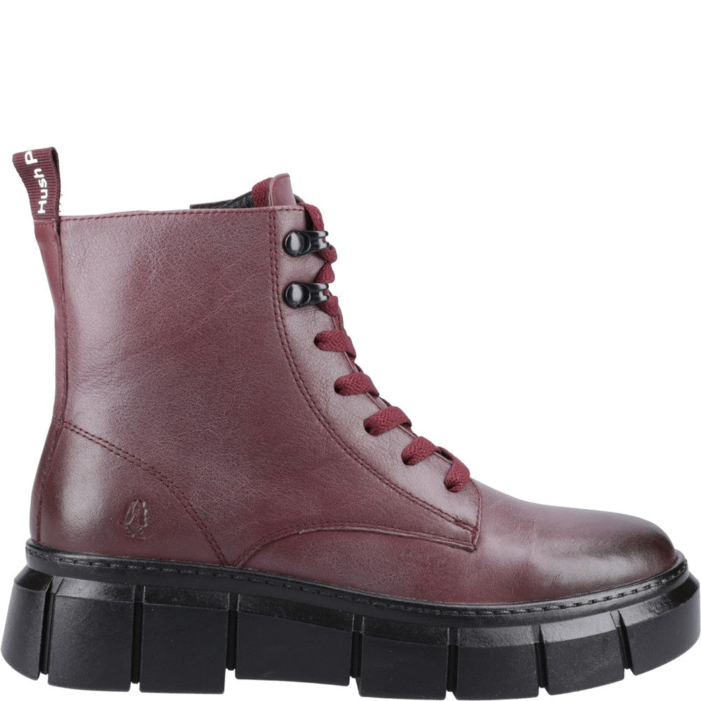 Ladies Ankle Boots Bordeaux Hush Puppies Fawn Ankle Boots