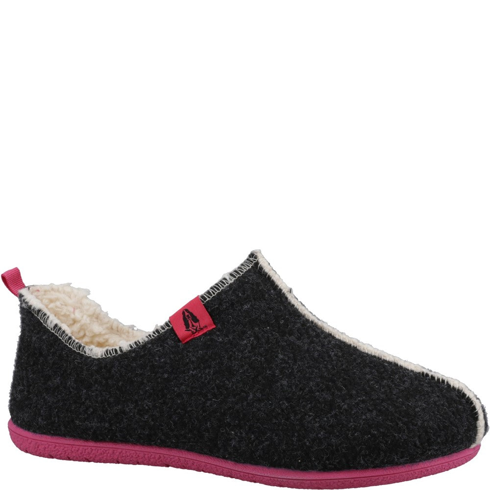 Classic Ladies Slippers Charcoal Hush Puppies Good Slippers