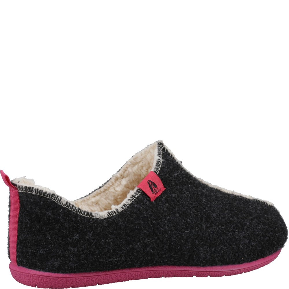 Classic Ladies Slippers Charcoal Hush Puppies Good Slippers