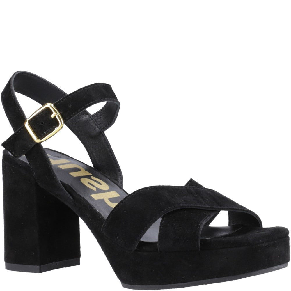 Ladies Heels Black Hush Puppies Ophelia Heels