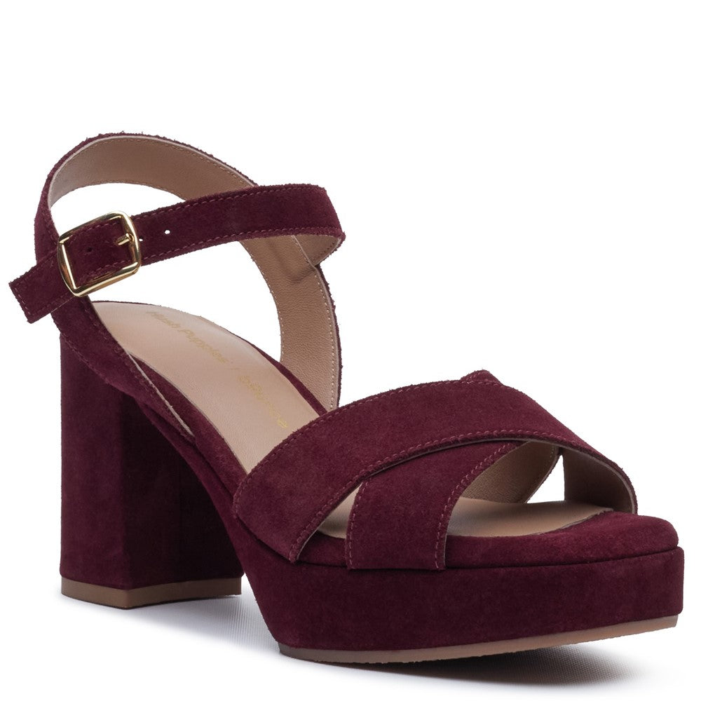 Ladies Heels Plum Hush Puppies Ophelia Heels