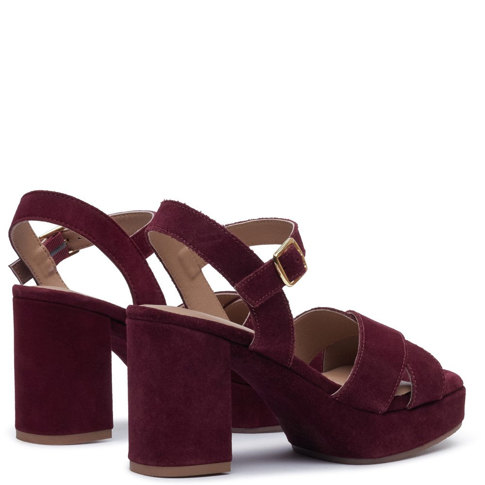 Ladies Heels Plum Hush Puppies Ophelia Heels