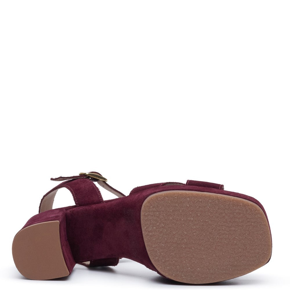 Ladies Heels Plum Hush Puppies Ophelia Heels