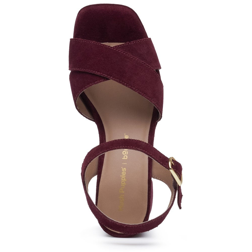 Ladies Heels Plum Hush Puppies Ophelia Heels