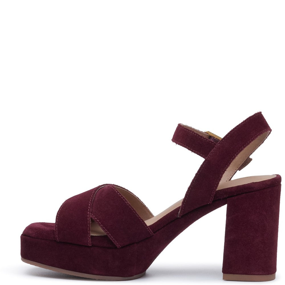 Ladies Heels Plum Hush Puppies Ophelia Heels