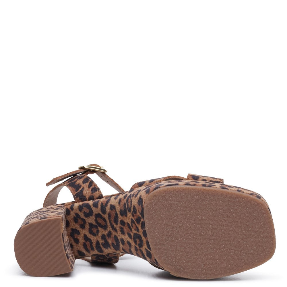 Ladies Heels Leopard Hush Puppies Ophelia Heels