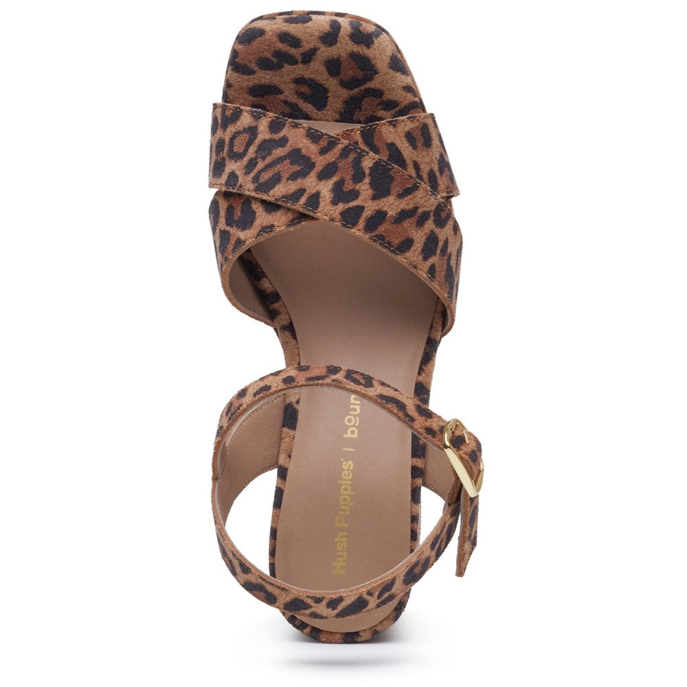 Ladies Heels Leopard Hush Puppies Ophelia Heels