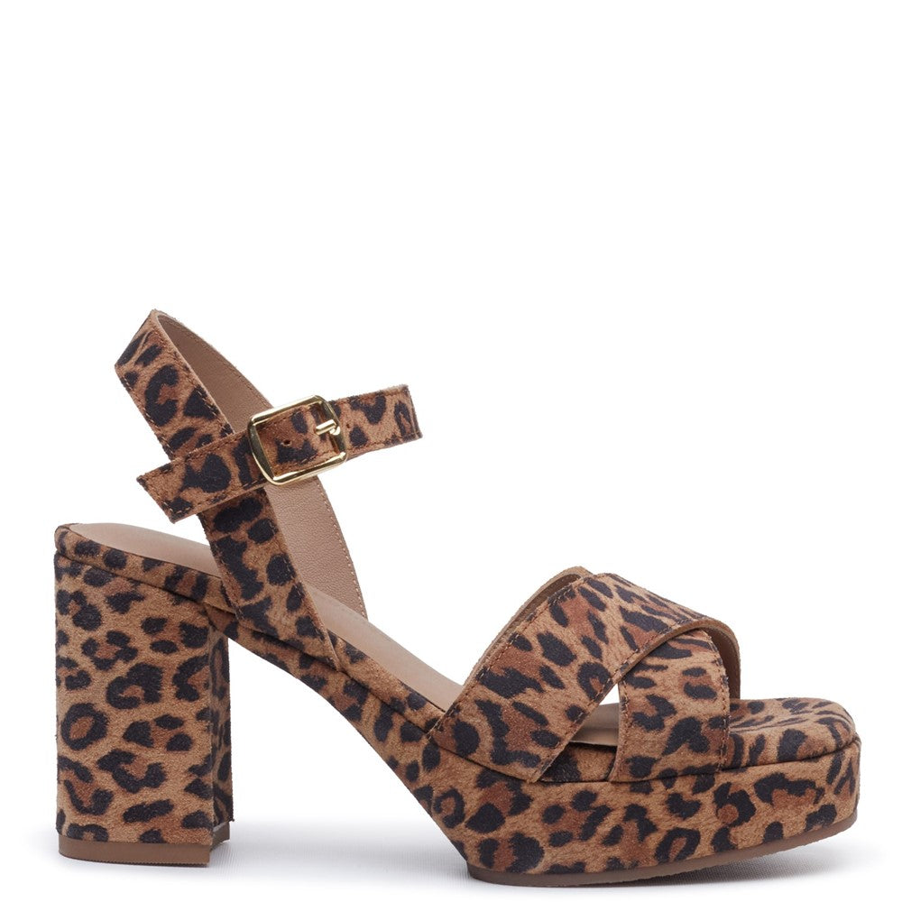 Ladies Heels Leopard Hush Puppies Ophelia Heels