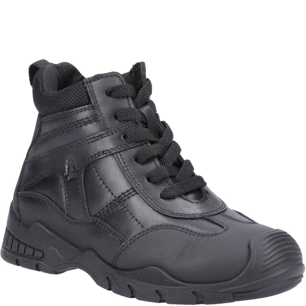 Boys BTS FLFR Black Hush Puppies Titus JNR Shoe