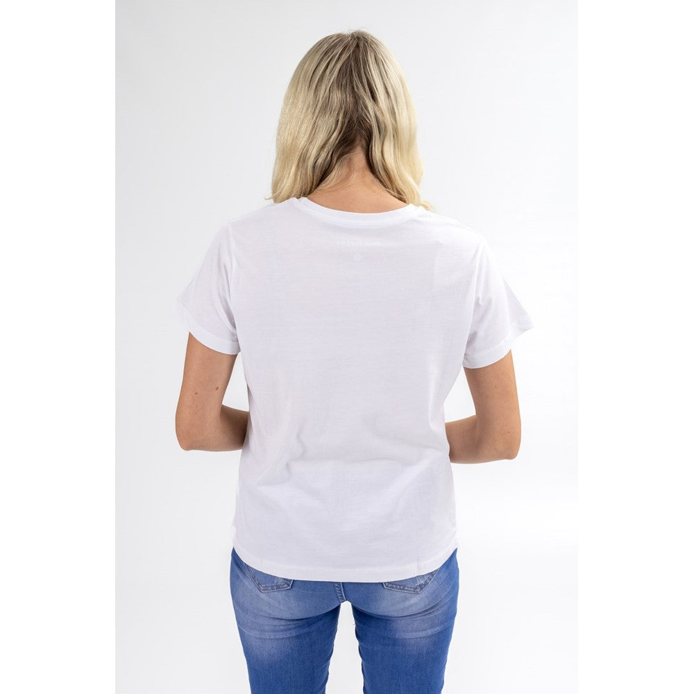 Tee Shirts White Hush Puppies Retro Script Tee