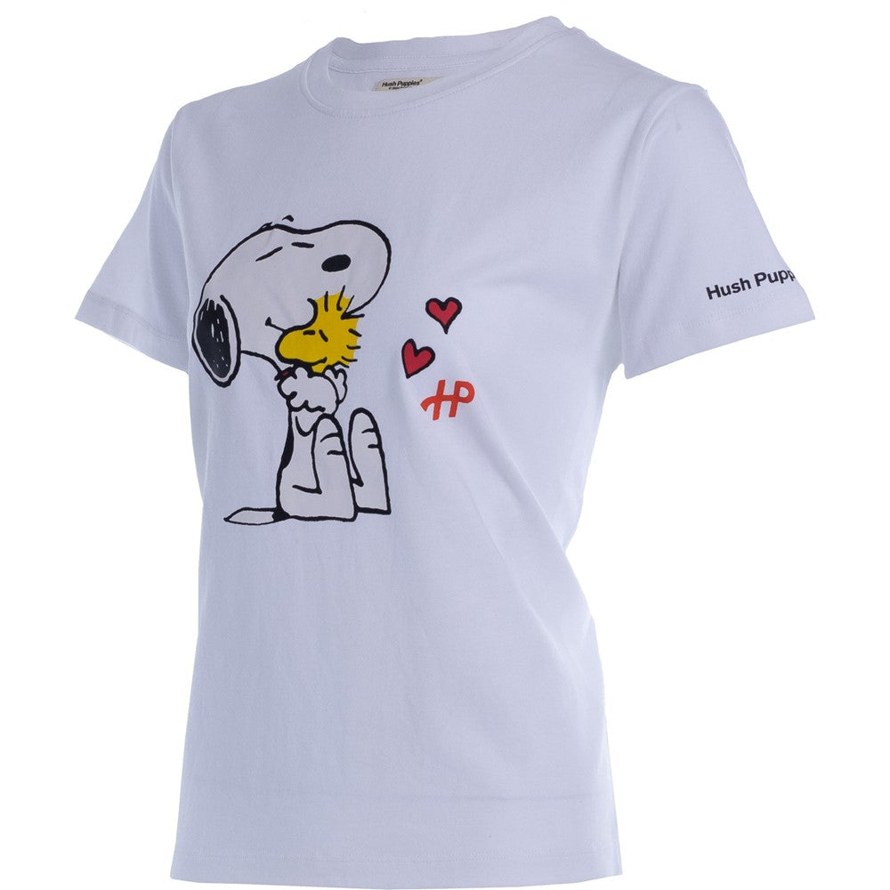 Tee Shirts White Hush Puppies HP Snoopy Hug Tee