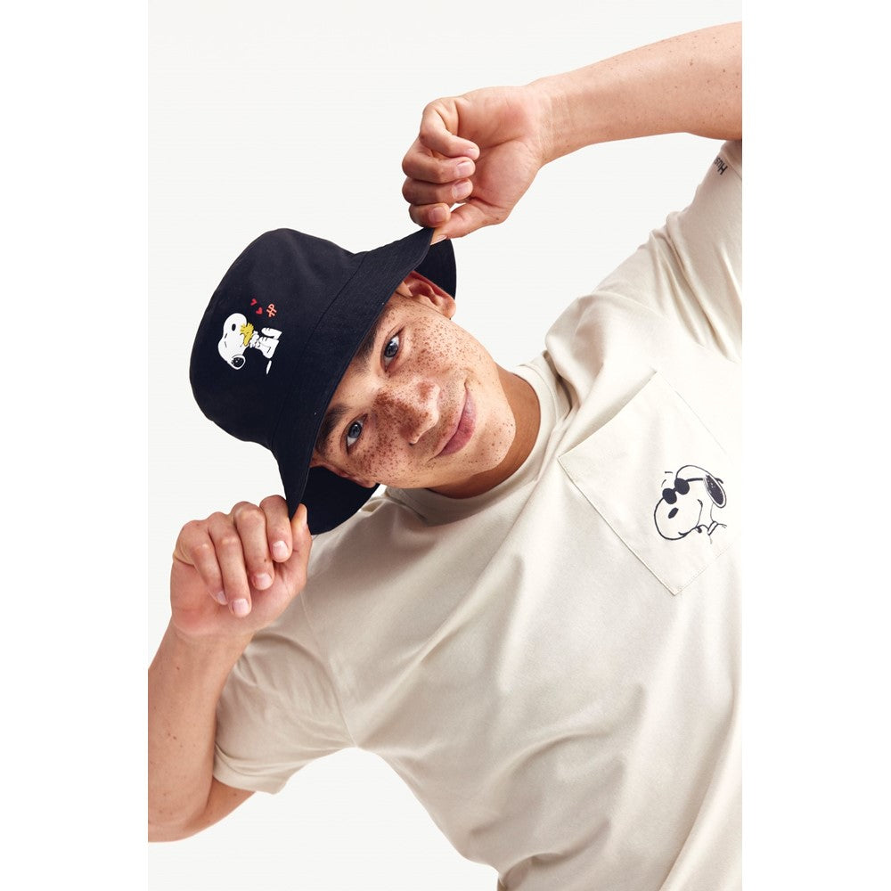 Hats Black Hush Puppies Snoopy Bucket Hat