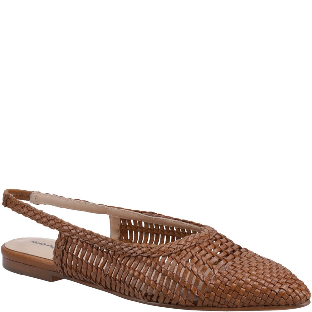 Ballerinas Tan Hush Puppies Dalia Woven Slingback Ballerinas