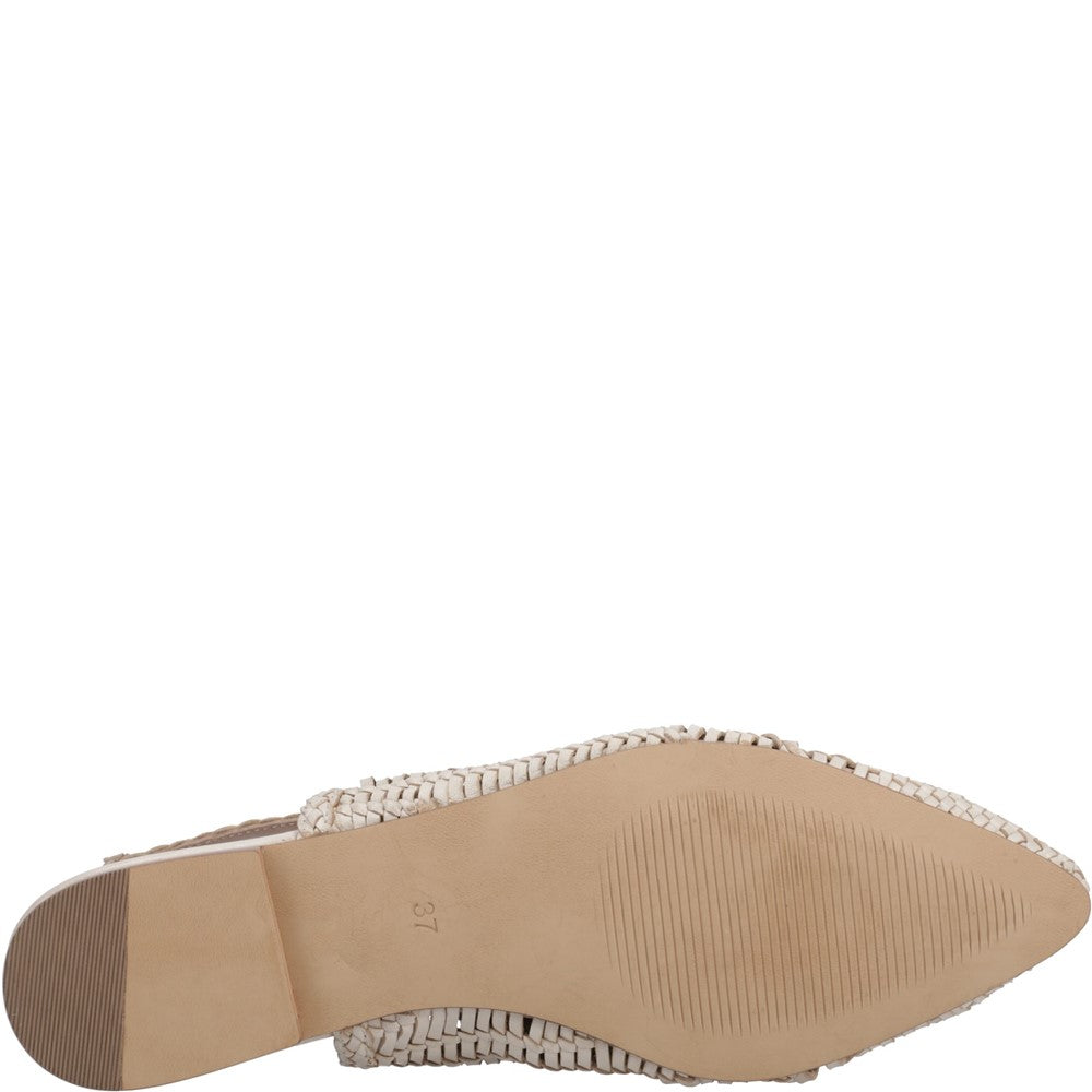 Ballerinas Cream Hush Puppies Dalia Woven Slingback Ballerinas