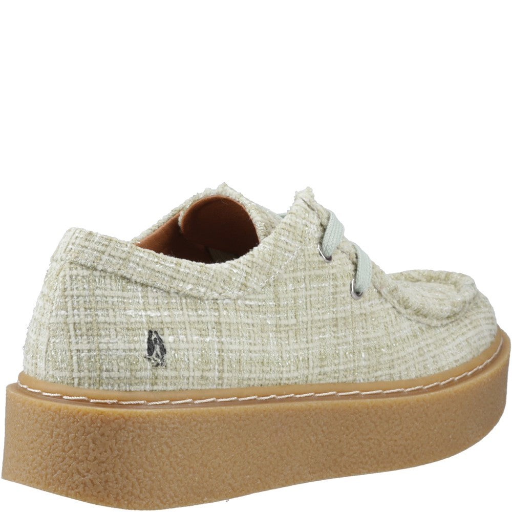Lace Ladies Shoes Mint Hush Puppies Bridie Textile Mocc Toe