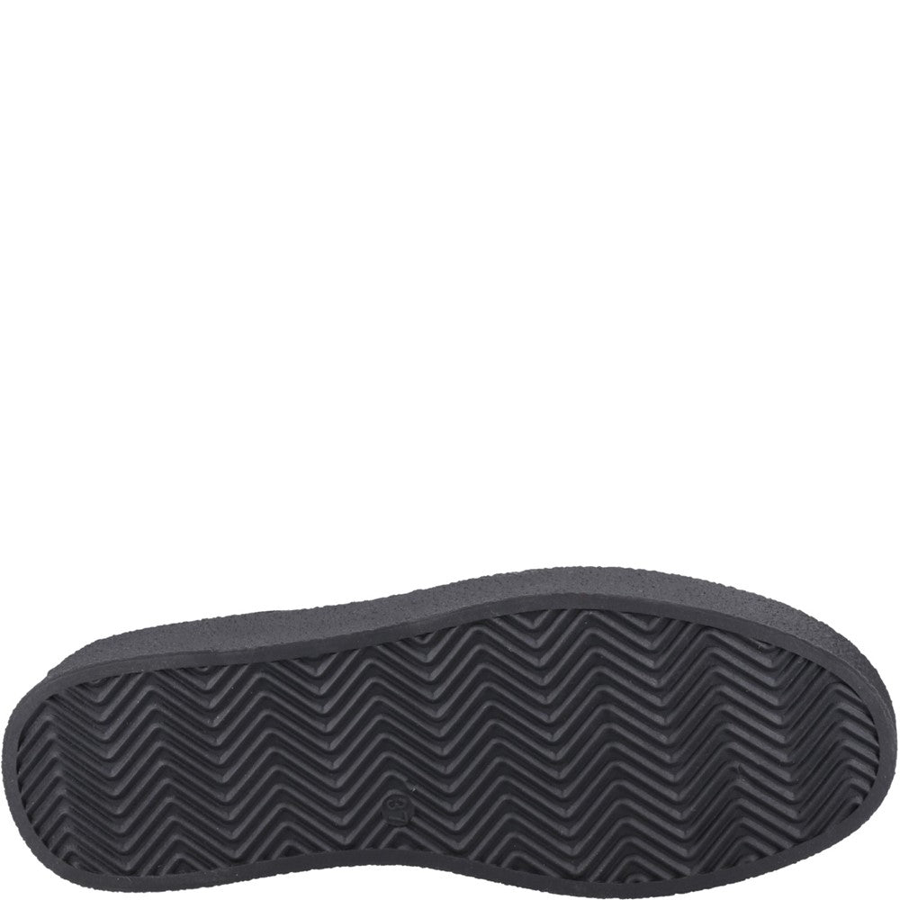 Lace Ladies Shoes Black Hush Puppies Bridie Suede Mocc Toe