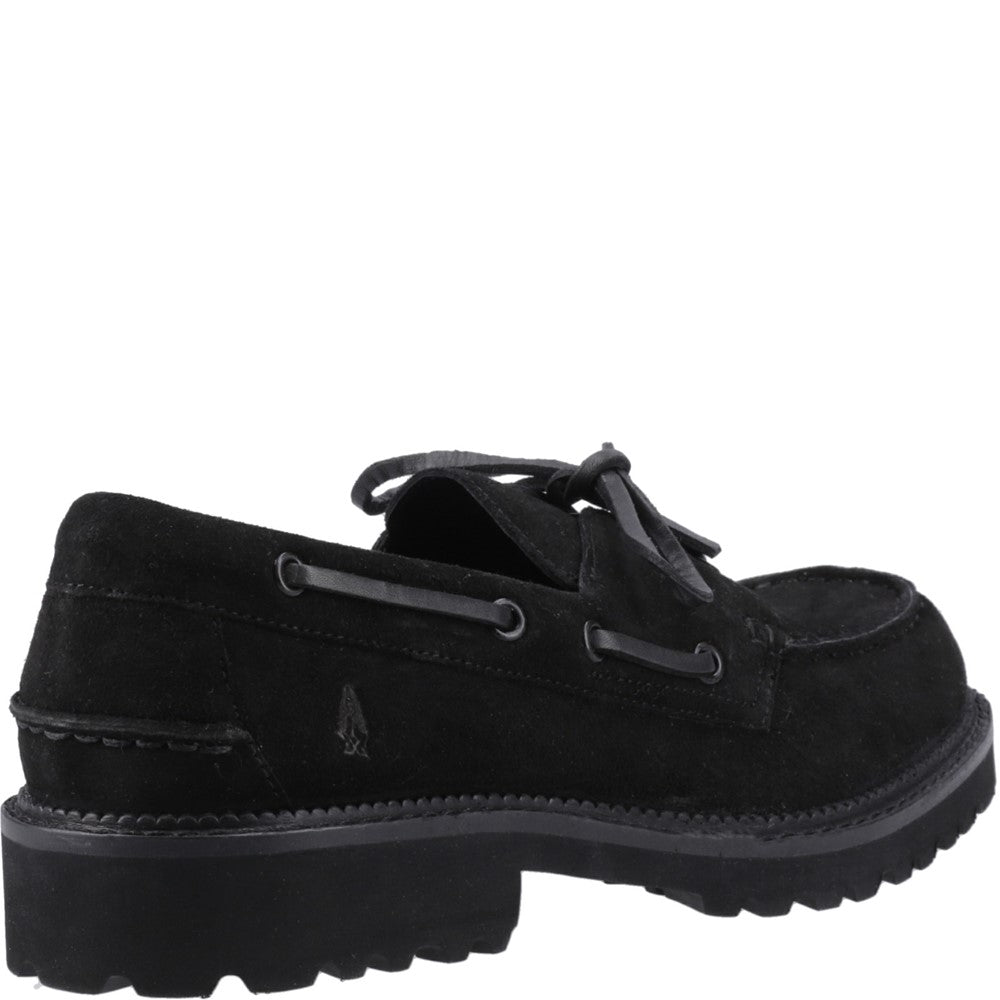 Lace Ladies Shoes Black Hush Puppies Geri Loafer