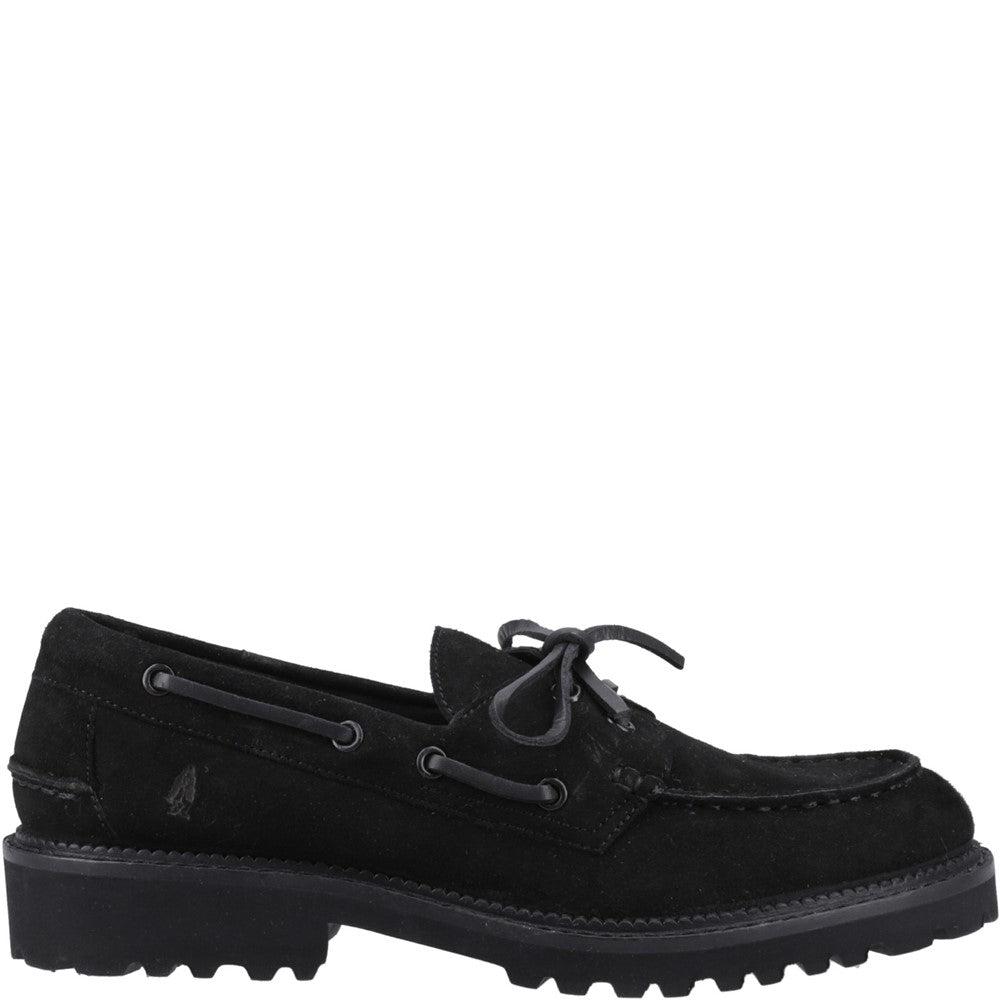 Lace Ladies Shoes Black Hush Puppies Geri Loafer
