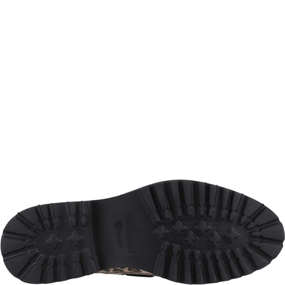 Lace Ladies Shoes Leopard Hush Puppies Geri Loafer