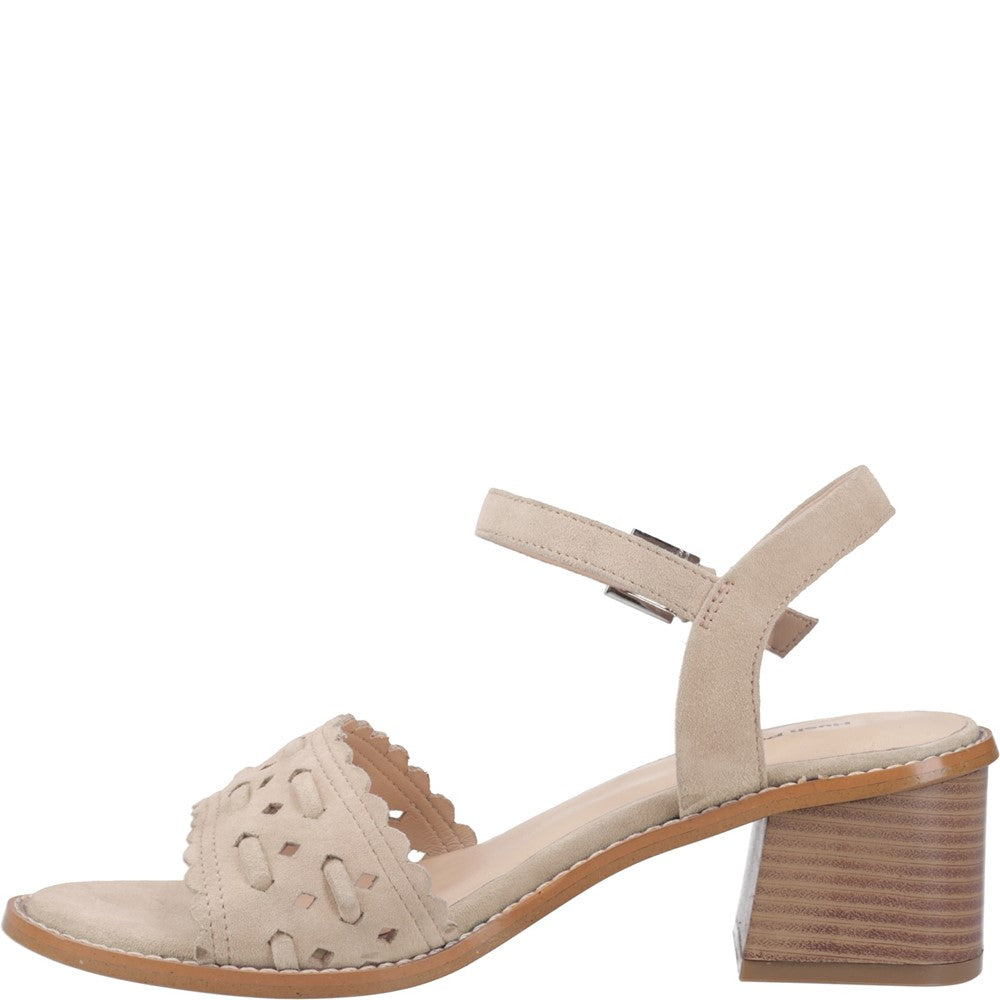 Ladies Heeled Sandals Taupe Hush Puppies Lacie Heeled Sandal