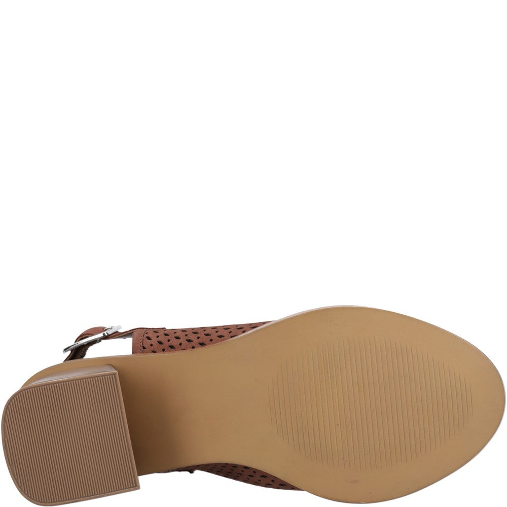 Ladies Heels Brown Hush Puppies Louise Heeled Sandal