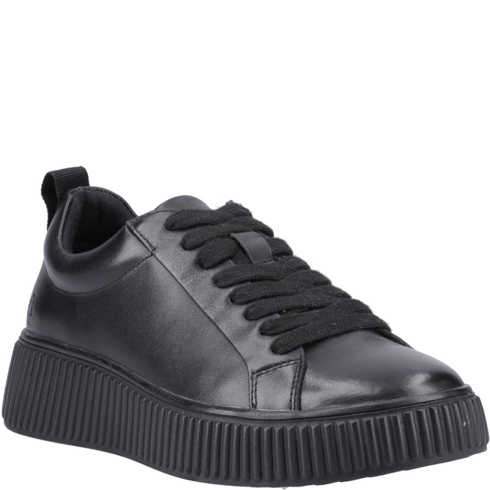 Ladies Sports Black/Black Hush Puppies Harlow Sneaker