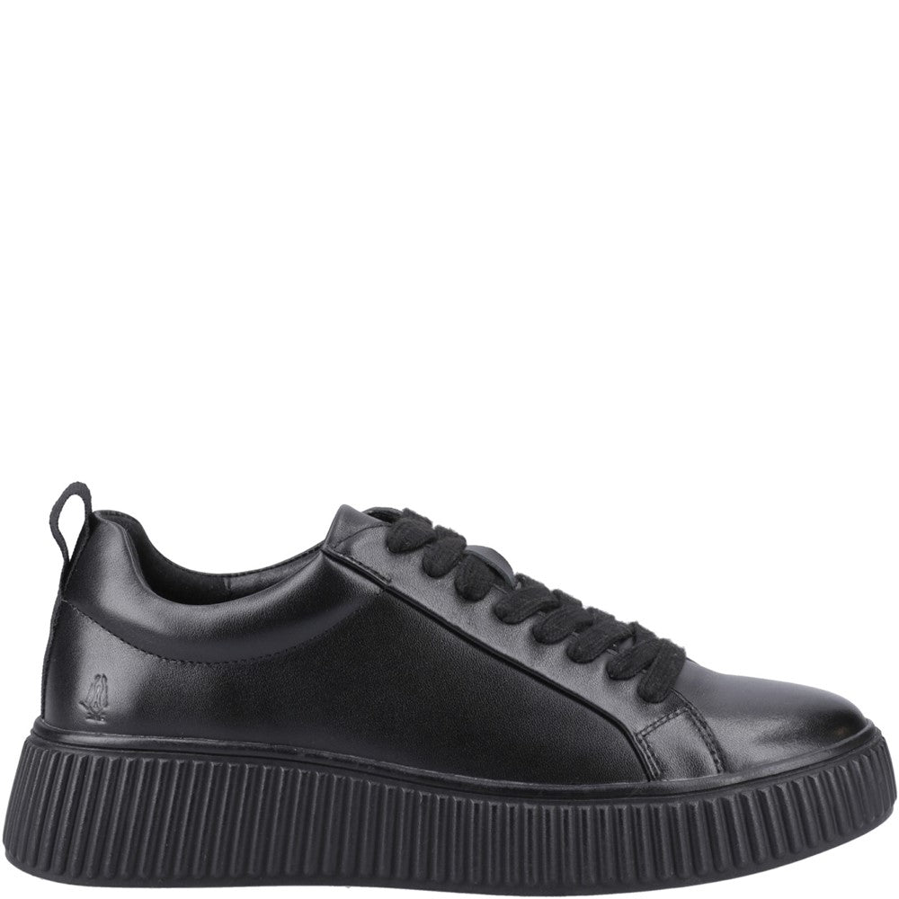 Ladies Sports Black/Black Hush Puppies Harlow Sneaker
