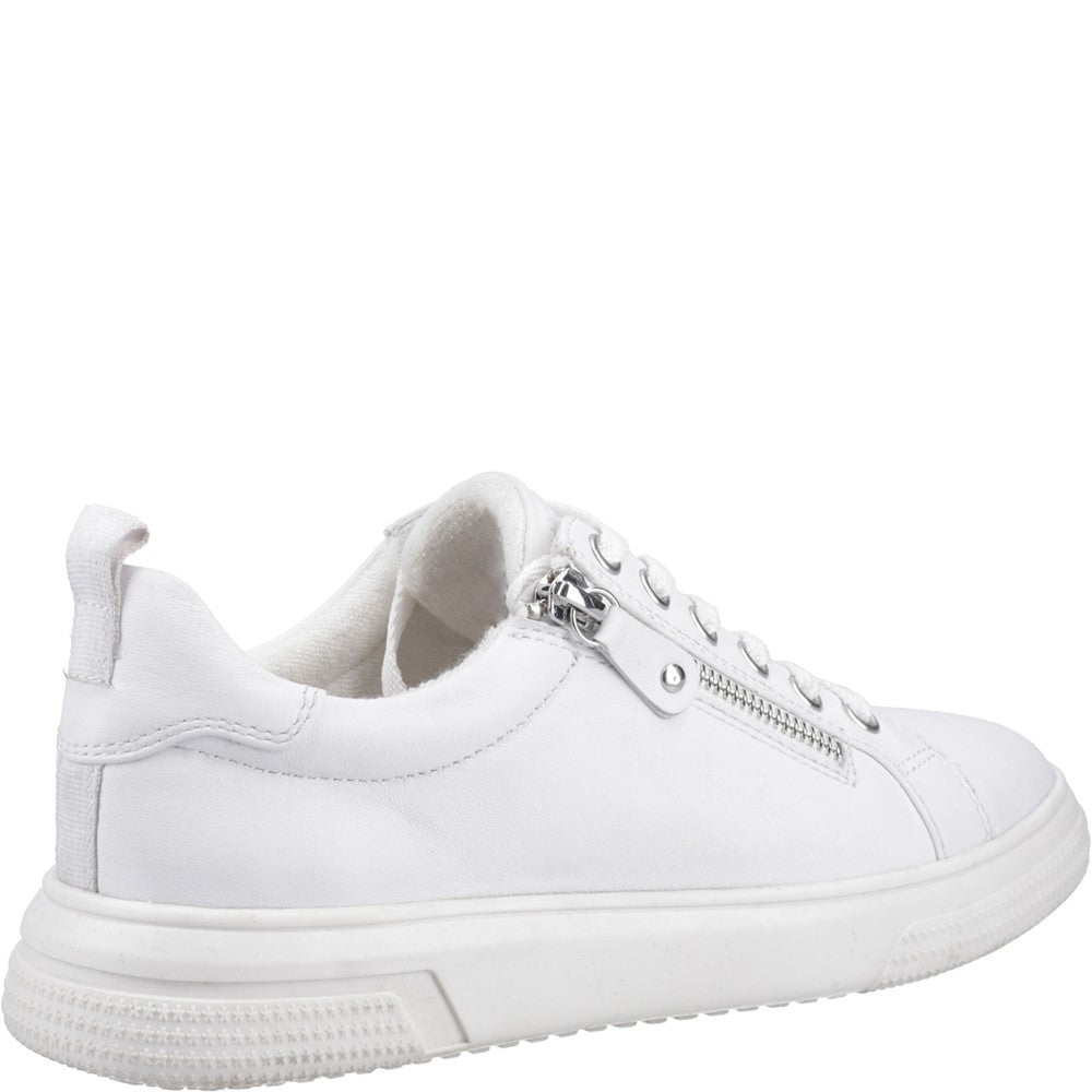 Ladies Sports White Hush Puppies Martha Trainer
