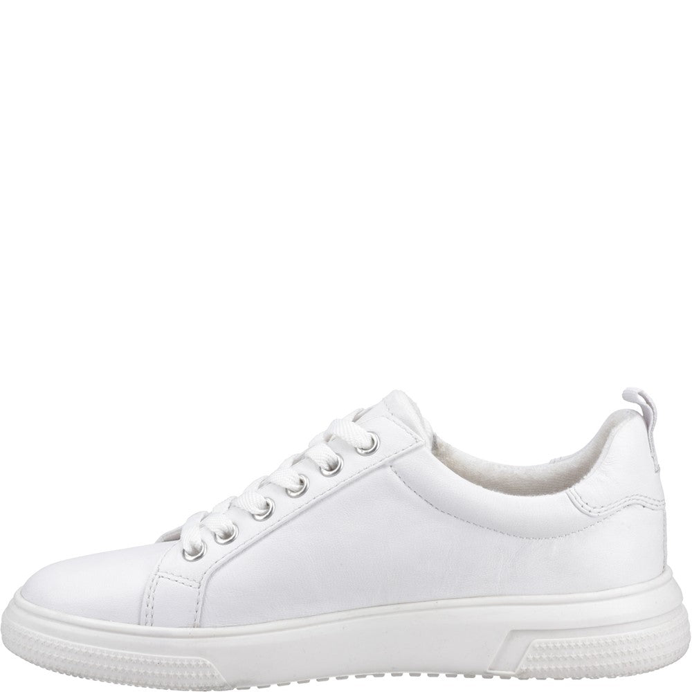 Ladies Sports White Hush Puppies Martha Trainer